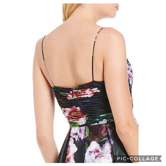 Adrianna-Papell midi Floral dress - Picture 3 of 3